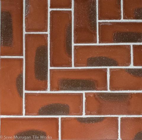 Flamed Brick Wall Tile 12X5 Size: Standard