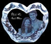 Photo Frame Heart Ice Burg Medium 2D Crystal