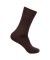 Dark Brown Mens Woolen Rib In Navy Socks