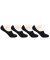 Men'S Cotton Spandex Black Loafer Socks Pack Of 4  Elasticity: Middle