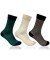 Mens Signature Formal Cotton Socks Pack Of 3 In Geometrical Pattern Elasticity: Middle