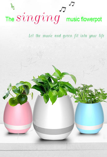 Wireless Bluetooth Speaker Smart Music Playing Piano Flowerpot