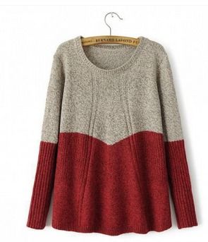 Elegant Dual Color Sweater