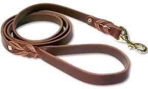 Brown Dog Leather Leash