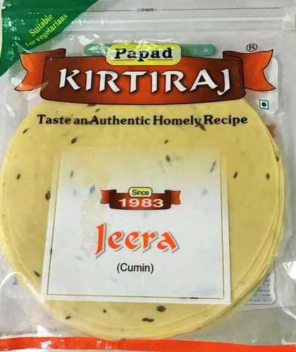 Jeera Papad - Cumin and Hing Infused Crispy Snack , Perfect for Mild Taste Preferences 