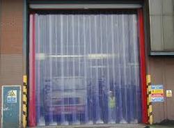 Plastic Strip Curtain - PVC, Plain Dyed Design | Durable, Transparent, Waterproof, Tear-Resistant, Heat-Insulation Features