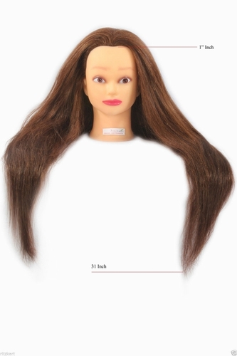 With Wig Professional 31 Inch Long Remi Human Hair Dummy at Best Price in  Delhi | Ritzkart