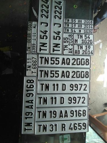 Registration Number Plates