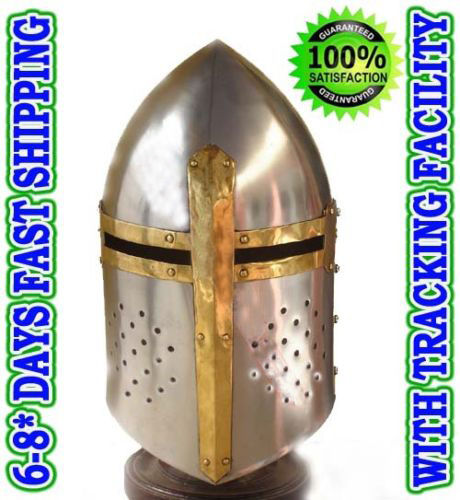 Steel Sugarloaf Crusader Helmet