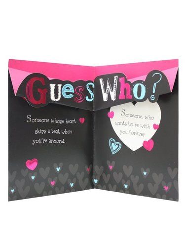 Flat Valentine Card (Archies)