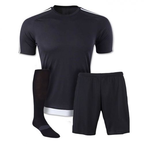 Polyester Black Soccer Uniform