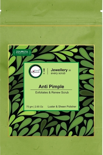 Forest Botanicals साफ़ और चमकदार त्वचा के लिए एंटी पिंपल एक्सफ़ोलीएटर और रिन्यू स्क्रब