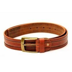 Ladies Casual Tan Leather Belt