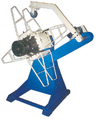 Blue And White Motorised Decoiler With Pneumatic Hold-Down Vd-25