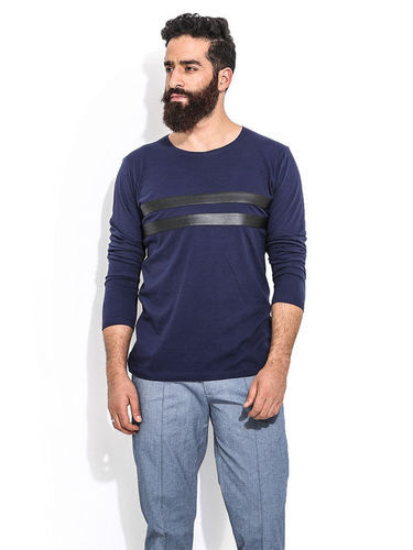 Full Sleeves Mens Cotton T-Shirt