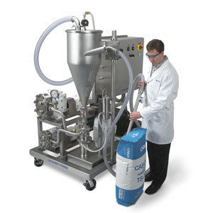 Powder Transfer System - Twin Lobe Vacuum Pump, Food Grade Silicon Coated Filters | Reliable Filtration, Unique Dense-Phase Technology, Cyclone Separator