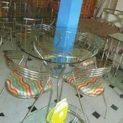 Multi Round Glass Dining Tables