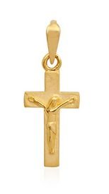 Sacred Son Of God Cross Gold Pendant