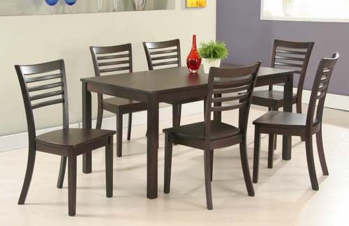 6 Seater teak wood Dining Table and chair set