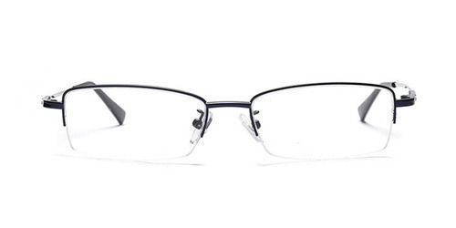 Graviate E12d3687 Black Half Frame Rectangle Eyeglasses