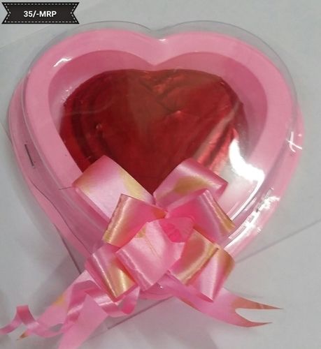 Single Pink Heart Shaped Chocolates