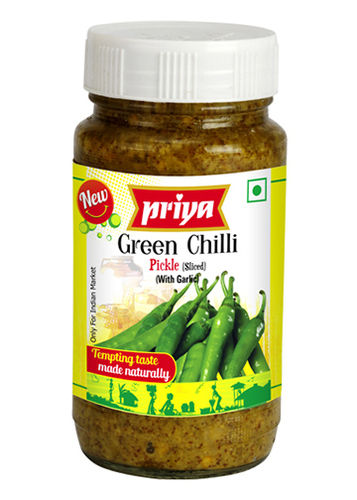 Green Sliced Chilli Pickle