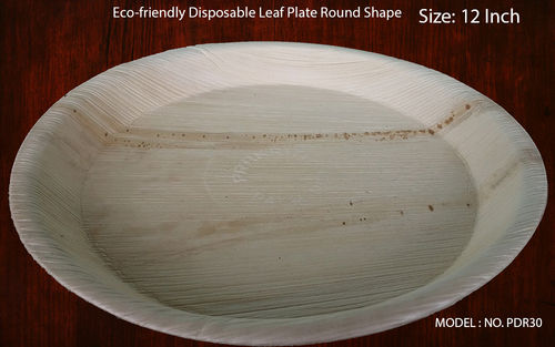 Round Shape Areca Leaf Plate Application: Dinnerware