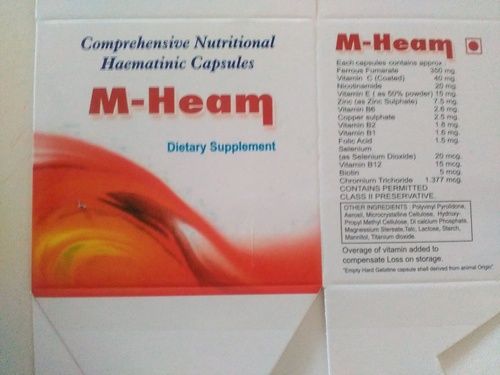 M Heam Dietary Supplement Capsules