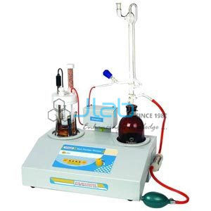 Auto Karl Fisher Titrimeter - Dual Platinum Electrodes, Built-in Stirrer & Adjustable Timer | LED Indicators, Auto Zero Burette, Comprehensive Accessories