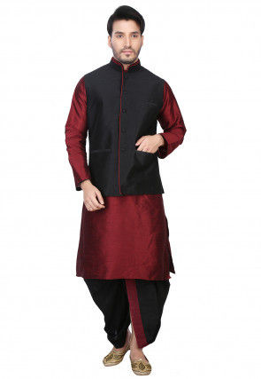 Mens Dhoti Kurta - Cotton, Many Sizes Available, Many Colors, Tear Resistant, Easy to Wash | Fine Fitting and Neat Stitching