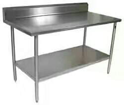 Commercial Kitchen Working Table With Shelves Usage: Hotel