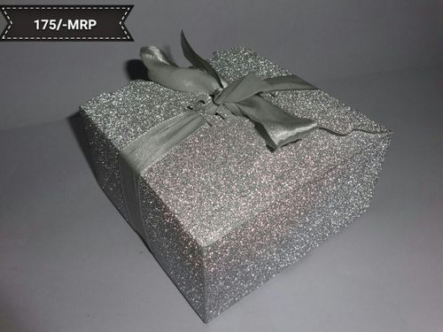 Silver Glitter Chocolate Box