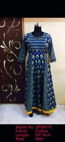 Jaipuri Long Printed Gown