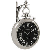 Metal Wall Clock Black 03