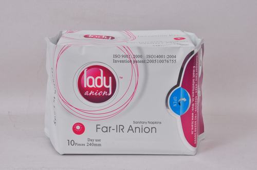 Lady Anion Sanitary Napkins - Cotton, 9 Layer Protection | Eco-Friendly, Antimicrobial, Dioxin-Free, High Absorption