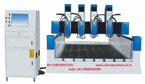 Marble Engraving CNC Router - 1500x3000x300mm, 4 Spindles with 6 kW Power & 24000 RPM Speed