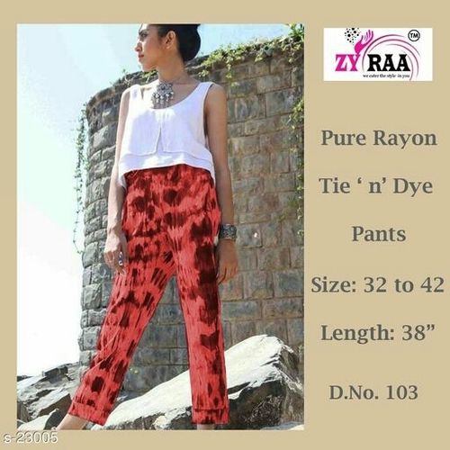 Pure Rayon Tie 'N' Dye Pants