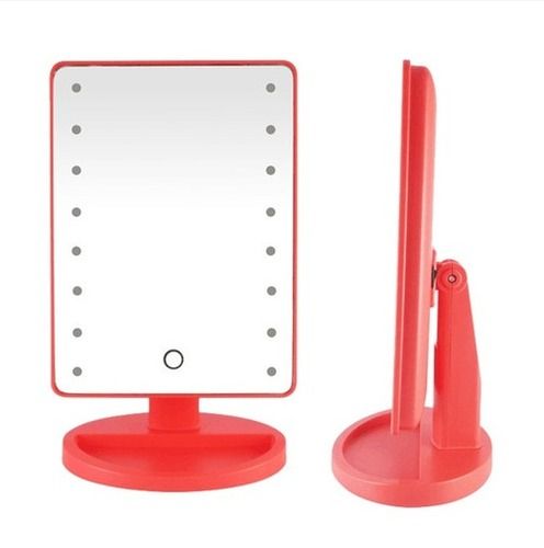 Rectangular Touch Screen Battery Operated Cordless Led Lighted Vanity Makeup Mirrors