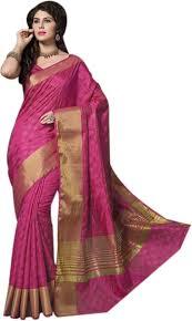 Pink Color Ladies Premium Silk Saree