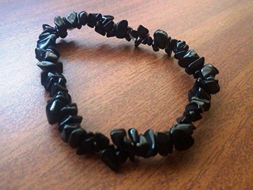 Black Tourmaline Chips Stone Bracelet