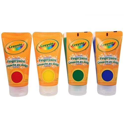  4 Ct Washable Finger-Paint - Bold P.Colors 