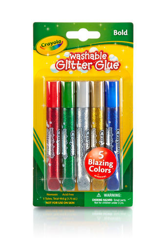  5 Ct Washable Glitter Glue - Bold 