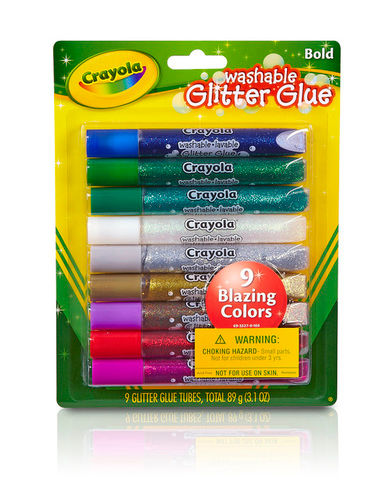  9 Ct Washable Glitter Glue- Bold 