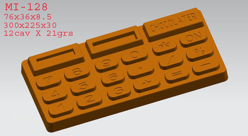 Calculator Type Chocolate Mould