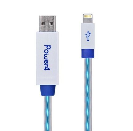  EL विज़िबल 8 पिन लाइटनिंग USB फ्लोइंग फ्लैट केबल WPL016 