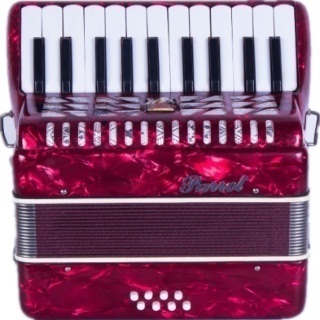 केस और स्ट्रैप के साथ तोता 22 कीज़ 8 बास पियानो अकॉर्डियन
