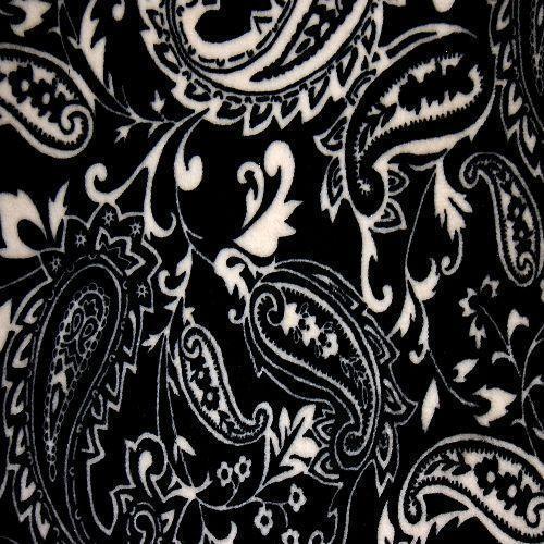 Black And White Printed Fabric
