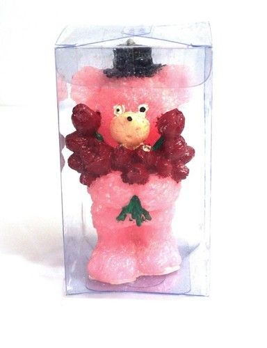 Teddy Bear Coloured Wax Candles