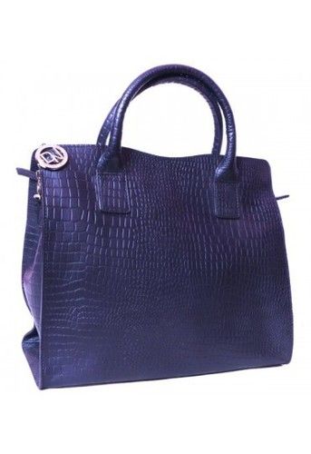 Black Crocodile Leather Handbag Sku: Dnbl-0104