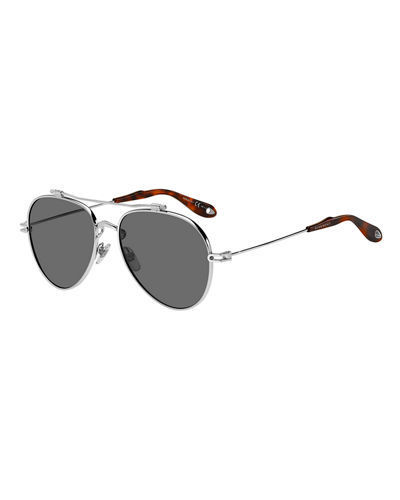 Metal Aviator Sunglasses